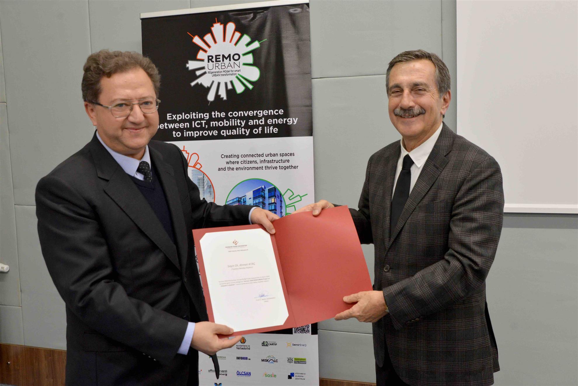 tepebasi mayor atac presented the remourban project to the students of eskisehir technical university